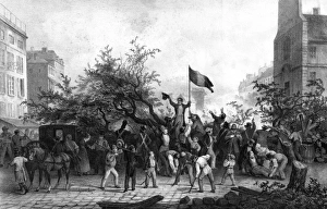 Images Dated 24th August 2011: Paris Barricade 1830