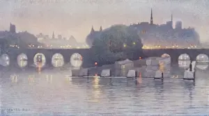 Paris / Cite / Night 1909