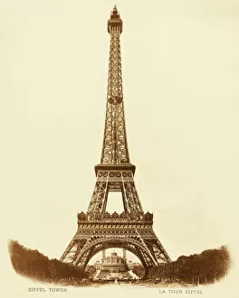 Trocadero Gallery: Paris / Eiffel Tower C1908