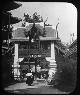 Siam Prints: Paris Exhibition of 1889 - (Entrance) Siam