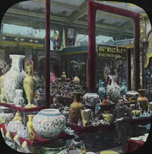 Universelle Gallery: Paris Exhibition 1900 - Tables of Vases and Urns