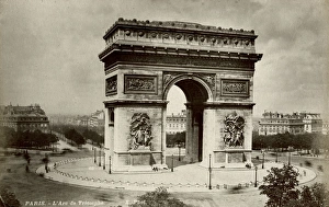 The Arc de Triomphe, Paris France
