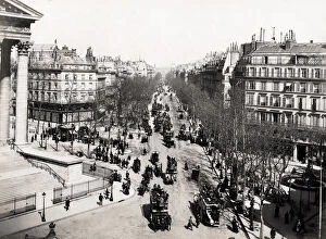 Boulevard Collection: Paris France city centre view - Boulevard de la Madeleine