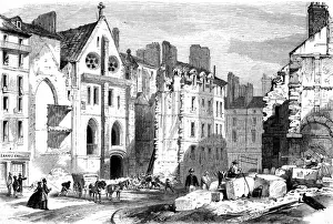 Eglise Prints: Paris, France - Destruction of Old College of Cluny
