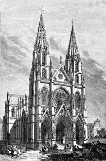 Eglise Prints: Paris, France - Eglise Sainte Clothilde et Sainte Valere
