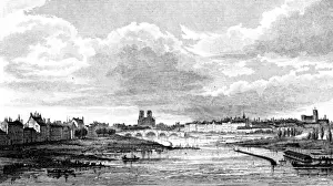 Austerlitz Prints: Paris, France - General View from the Austerlitz Bridge