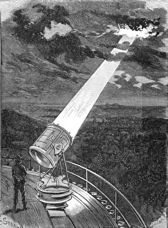 Paris, France - La Tour Eiffel, Searchlight