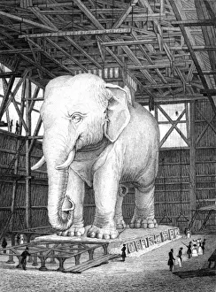 Bastille Prints: Paris, France - Modele Elephant pour La Place de La Bastille
