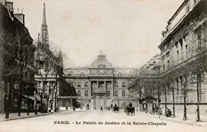 Chapelle Prints: Paris, France - Palais de Justice and Sainte-Chapelle
