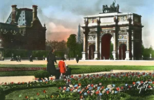 Images Dated 12th March 2019: Paris, France - Place de L Arc de Triomphe du Carrousel