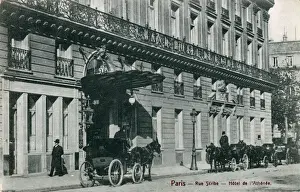 Scribe Prints: Paris, France - Rue Scribe - Hotel de l Athenee