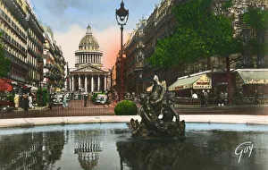 Images Dated 12th March 2019: Paris, France - Rue Soufflot and the Pantheon