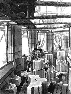 Abadie Gallery: Paris, France - Sacre Coeur being constructed