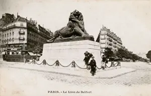 Belfort Prints: Paris, France - Statue of the Belfort Lion