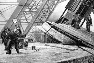 Monuments Prints: Paris, France - Tour Eiffel, construction