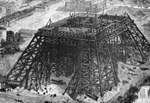 Paris, France - Tour Eiffel, Construction