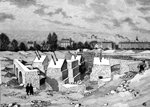 Monuments Prints: Paris, France - Tour Eiffel, Foundations