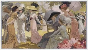 Images Dated 16th August 2017: Paris Garden Party - 1910