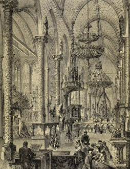Paris. International Expostion of 1867. Chapel for the exhib Paris. International Expostion of 1867. Chapel for the exhib