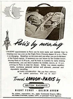 Images Dated 1st October 2019: Paris by Morning - British Railways advertisement 1951