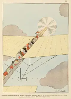 Dollars Prints: Paris to New York by Air