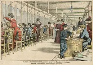 Paris phone exchange 1904