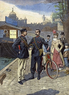 Images Dated 9th June 2016: Paris Police / Bicycle