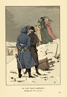 Images Dated 17th July 2019: On the Paris Ramparts during the war of 1870