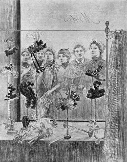 Images Dated 19th October 2016: Paris Shopgirls & Hats