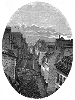 Barricades Gallery: Paris St Maur barricade 1848