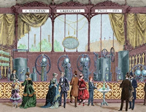 Trocadero Gallery: Paris Universal Exhibition (1878). Installation by J. Herman