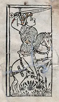 Xvth Prints: Paris and Viana. XV century. Knight Paris