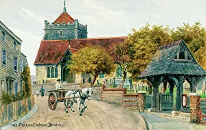 Crenellated Prints: Parish Church, Bexhill on Sea, East Sussex