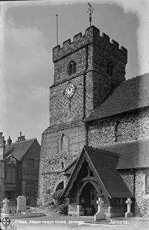 Gravestones Prints: Parish Church Tower