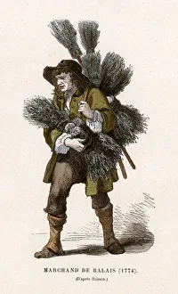 Images Dated 7th June 2018: PARISIAN BROOM SELLER