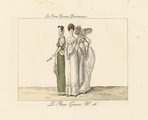 Muslin Prints: Three Parisian graces, circa 1800