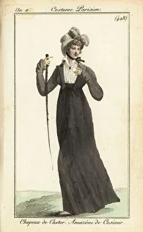 Parisian woman in riding outfit, 1803