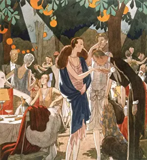 Parisians at Restaurant