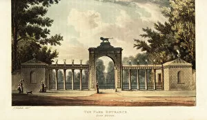 Repository Gallery: Park entrance to Sion House or Syon House, Isleworth
