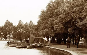 Pontefract Prints: Park Lake, Pontefract early 1900's