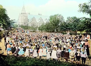 Wirral Prints: Park Road School children, Port Sunlight Village, Wirral