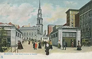 Subway Prints: Park Street, Boston, Massachusetts, USA