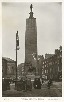 Parnell Prints: Parnell Memorial, Dublin, Ireland. The foundation stone of the monument was laid in 1899