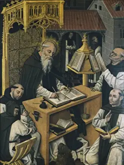 Jerome Prints: PARRAL, Master of. St. Hyeronimus in Scriptorium