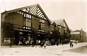 Timbered Prints: Part-timbered Market Hall Building, Unknown Location