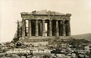 The Parthenon, Athens, Greece (with scaffolding)