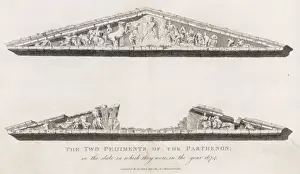 1674 Prints: Parthenon Pediments 1674