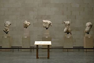 Images Dated 1st April 2008: Parthenon. Sculptures from the West Pediment. British Museum