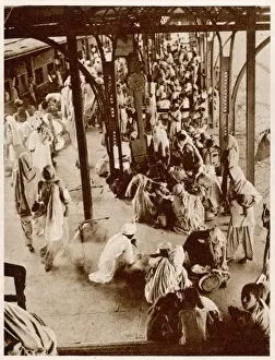 Refugees Prints: Partition. Sikh and Hindu refugees in Western Punjab