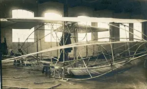 A partly-built Baden-Powell ?Quadruplane? c. 1910-1911